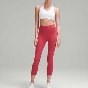 Lululemon Wunder Train High-Rise Crop 23" Vintage Rose Leggings Sz 2 NWT